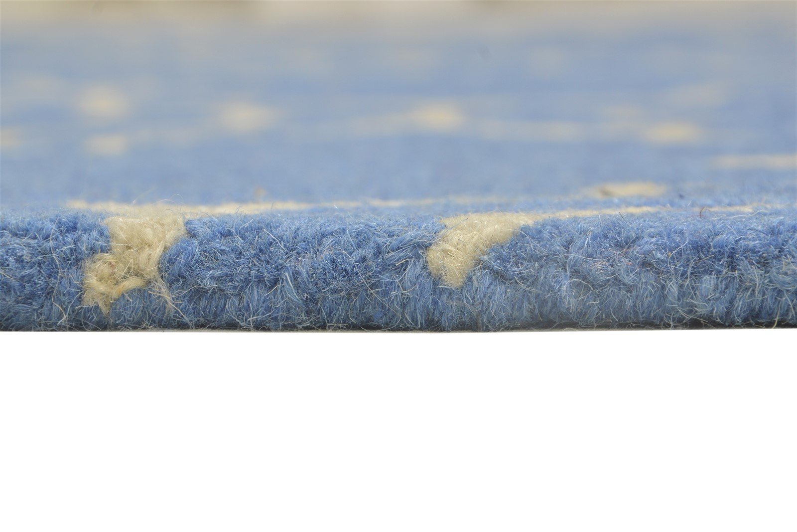 Wool Blue Rug 5' X 8' Modern Hand Tufted Moroccan Trellis Room Size Carpet   7864266129557