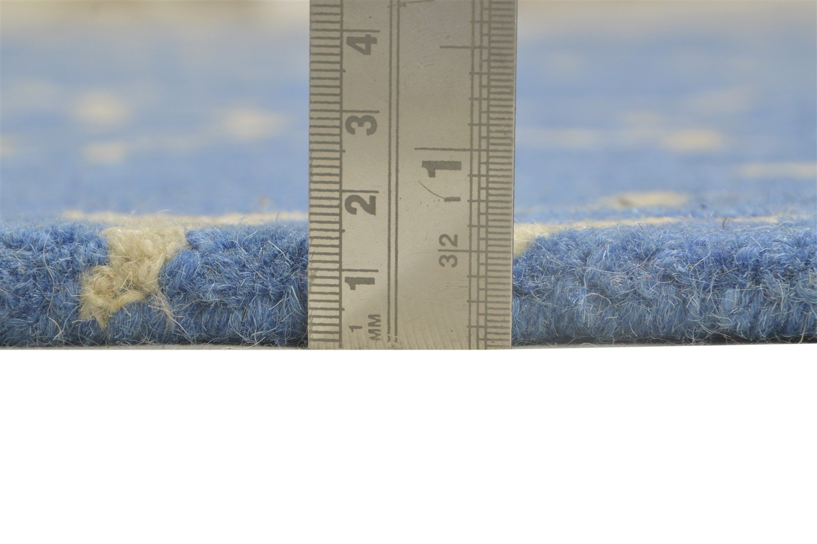 Wool Blue Rug 5' X 8' Modern Hand Tufted Moroccan Trellis Room Size Carpet   7864266129557