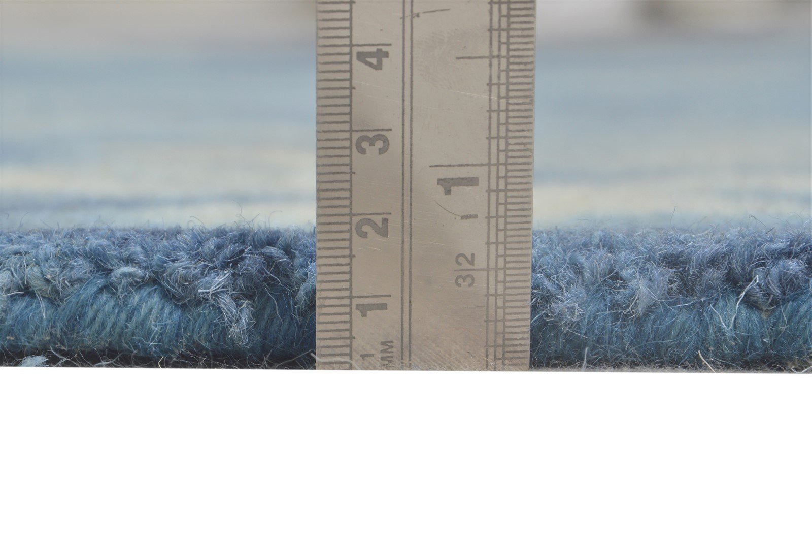 Wool Blue Rug 5' X 8' Modern Hand Tufted Shibori Tie Dye Room Size Carpet   7865204474005
