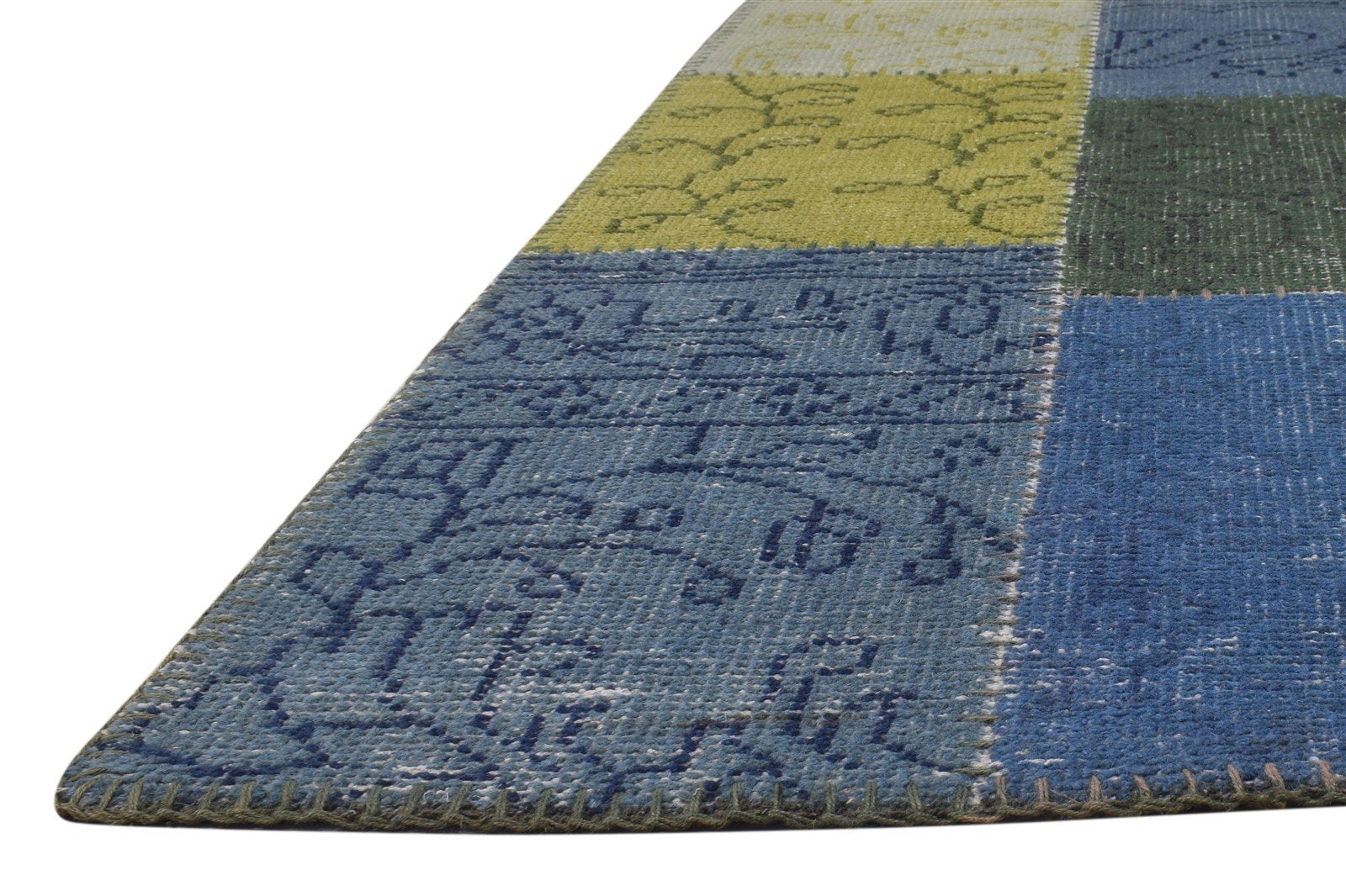Wool Blue Rug 5' X 8' Persian Hand Knotted Mughal Oriental Room Size Carpet   7864904056981