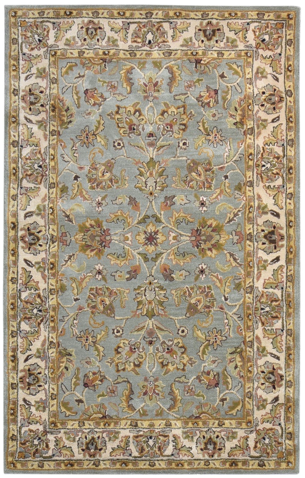Wool Blue Rug 5' X 8' Persian Hand Tufted Kashan Oriental Room Size Carpet   7865177145493