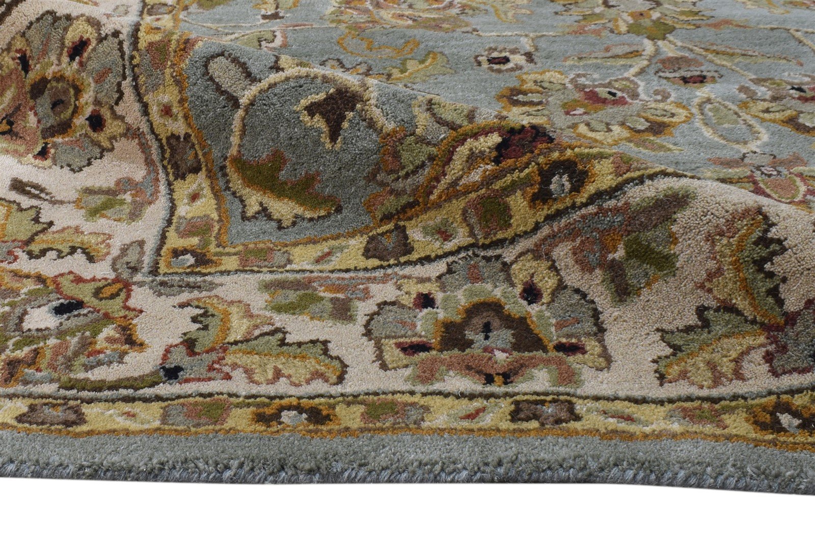 Wool Blue Rug 5' X 8' Persian Hand Tufted Kashan Oriental Room Size Carpet   7865177145493