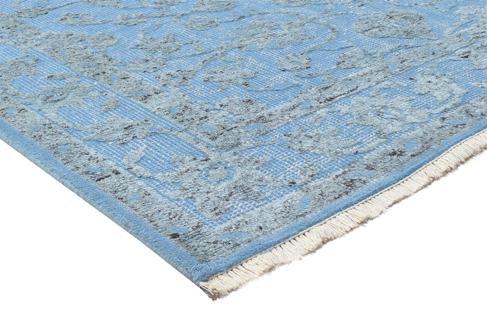 Wool Blue Rug 6' X 8' Persian Hand Knotted Oushak Oriental Room Size Carpet   7864897110165