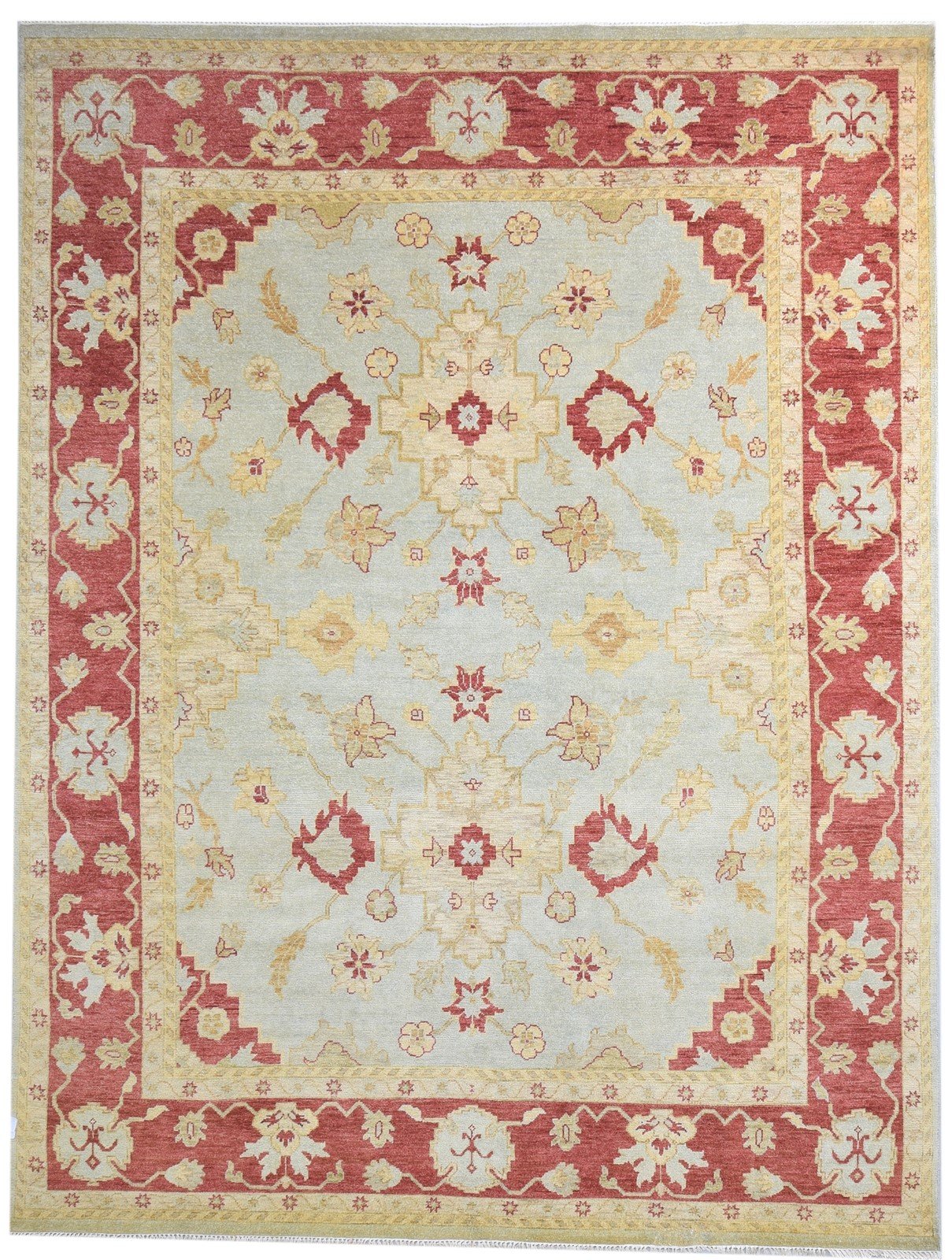 Wool Blue Rug 8' X 10' Persian Hand Knotted Oushak Oriental Large Carpet   7864600199317