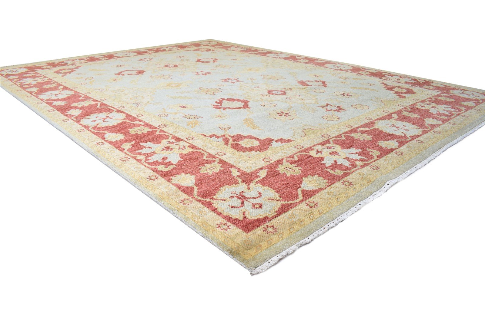 Wool Blue Rug 8' X 10' Persian Hand Knotted Oushak Oriental Large Carpet   7864600199317
