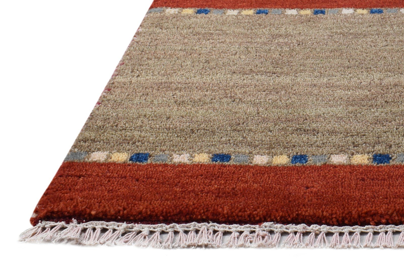 Wool Brown Rug 1' X 2' Persian Hand Knotted Southwestern Tribal Small Carpet   7865186648213