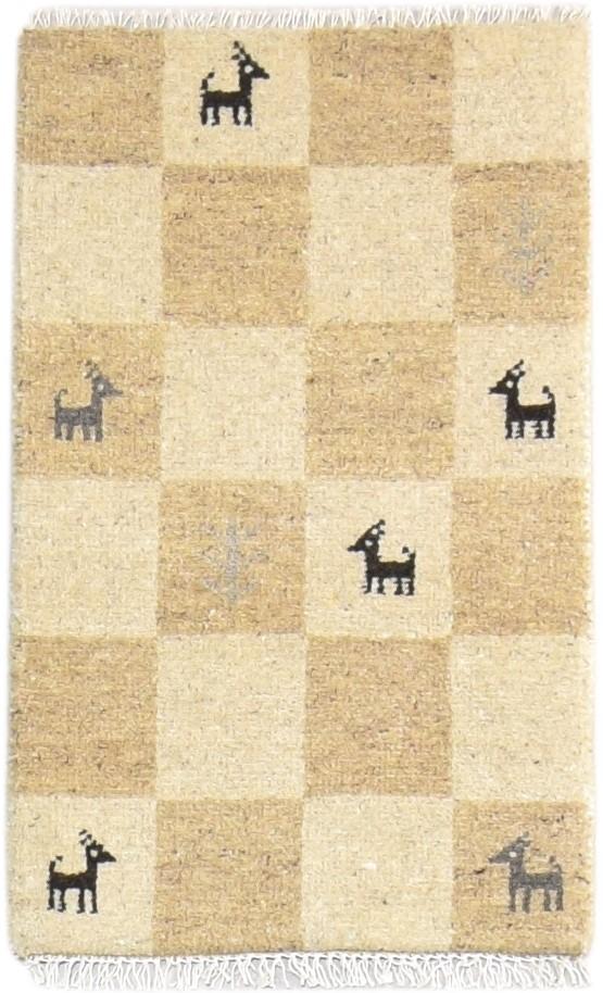 Wool Brown Rug 2' X 2' Southwestern Hand Knotted Gabbeh Tribal Small Carpet   7865101844629