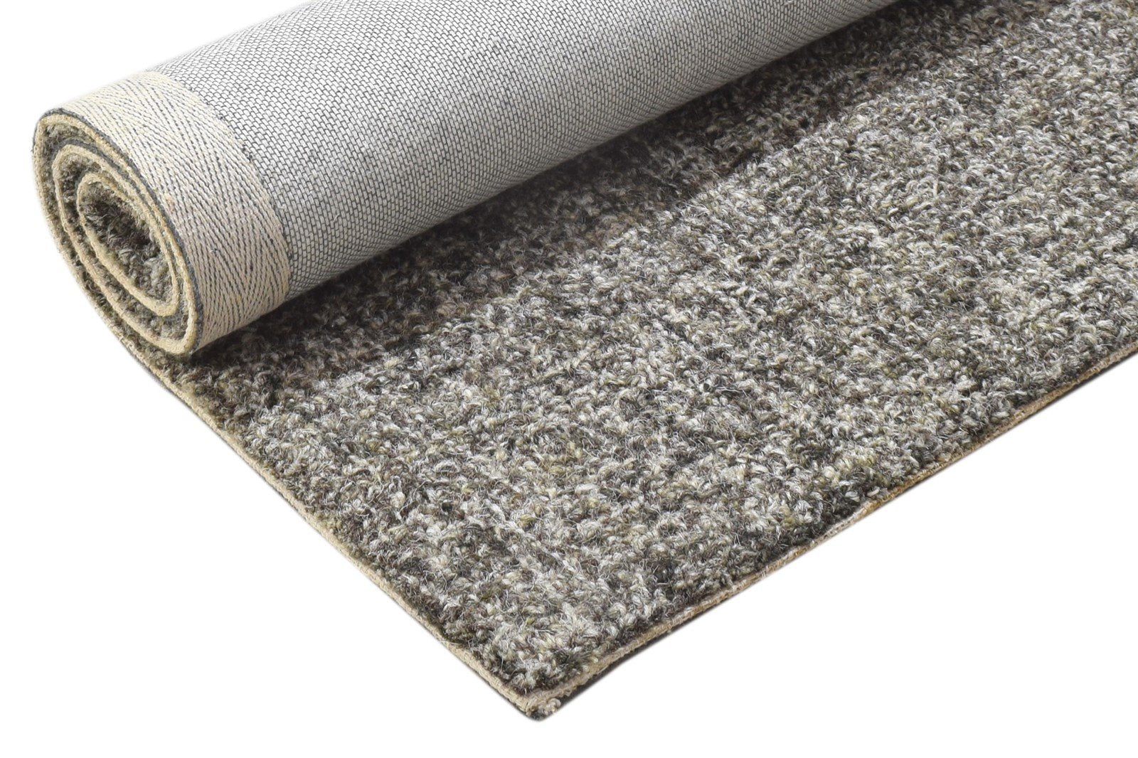 Wool Brown Rug 2' X 3' Modern Hand Tufted Scandinavian Solid Small Carpet   7864134402197
