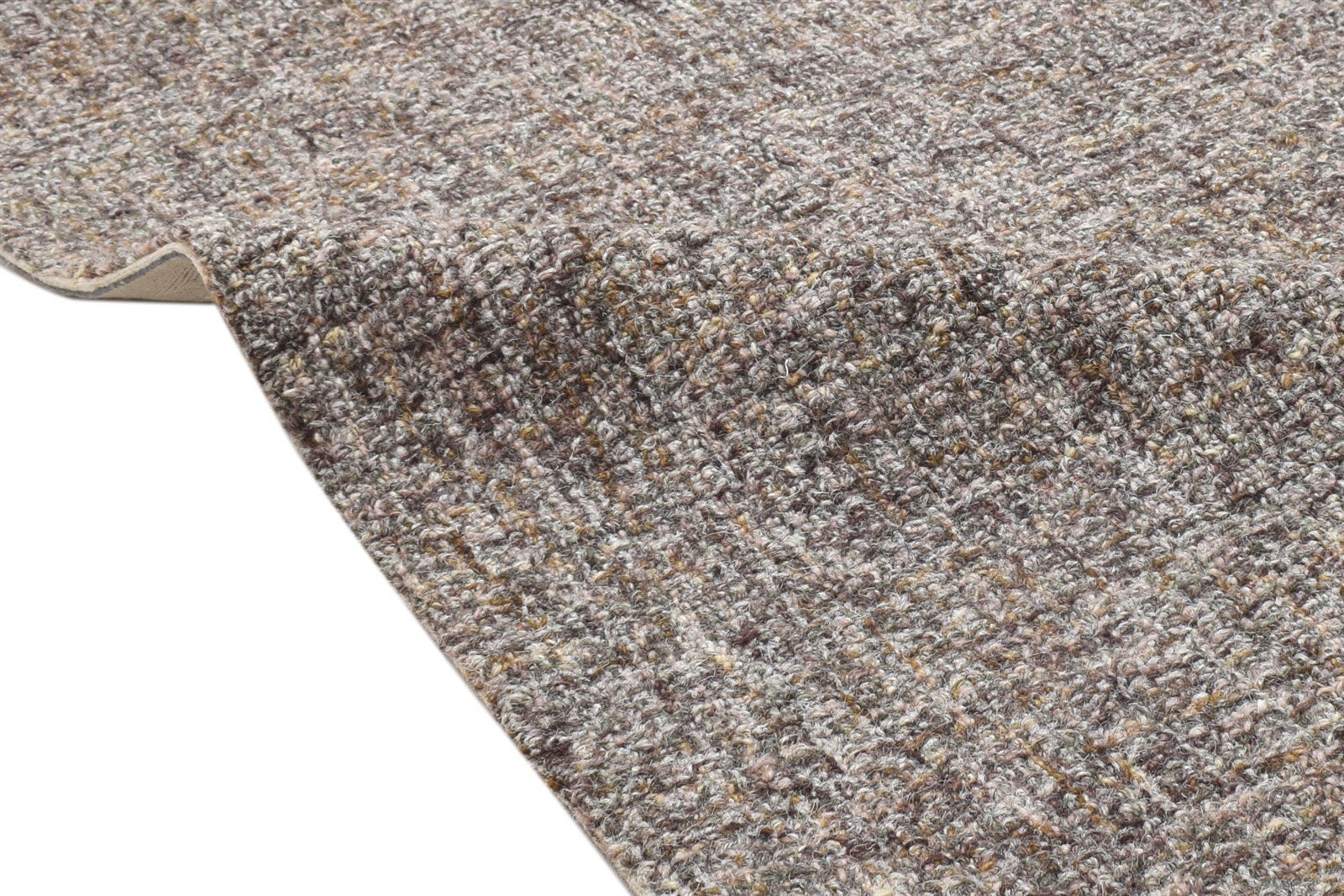 Danyette Wool Brown Rug 2' X 3' Modern Hand Tufted Scandinavian Solid   7864817975445