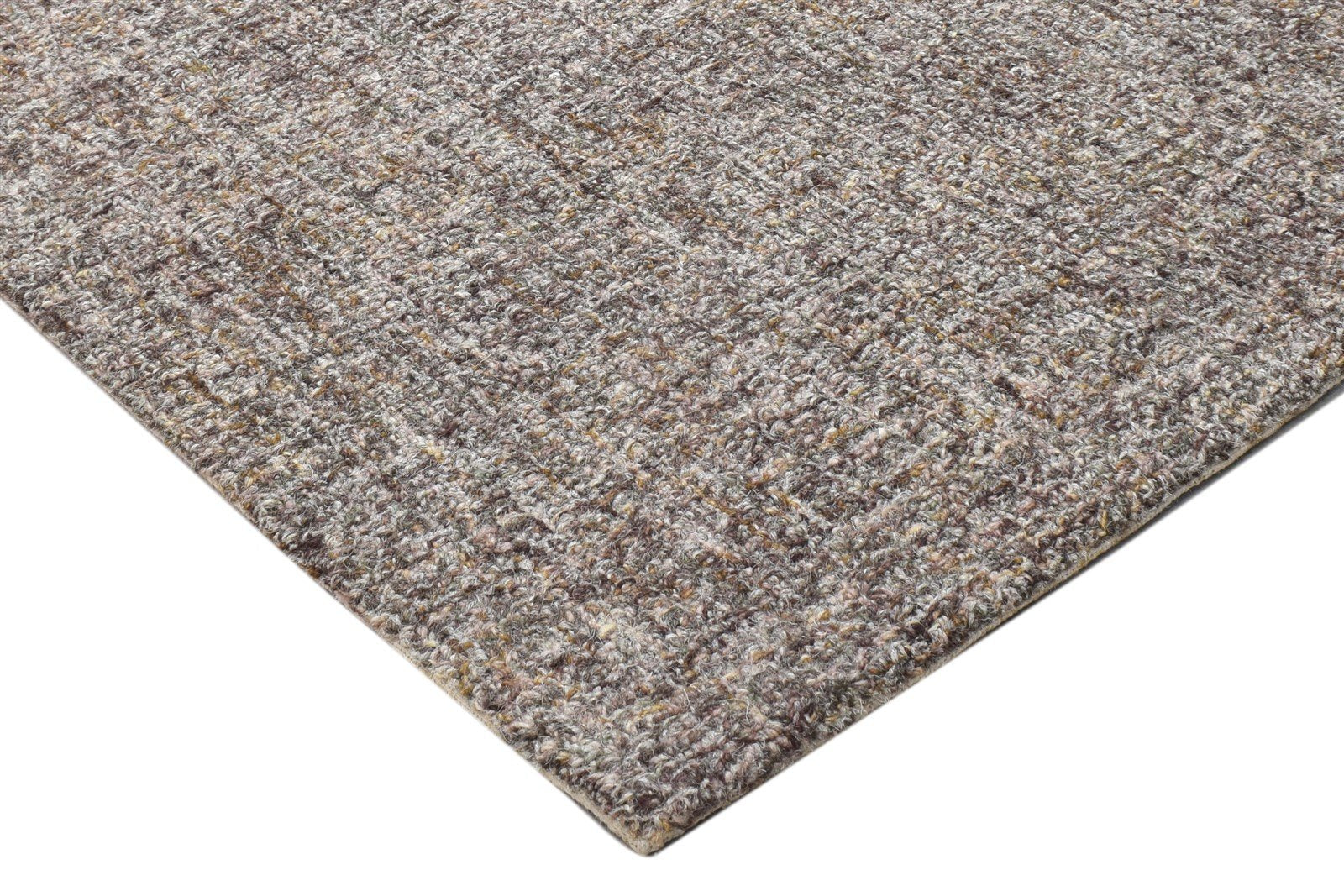 Danyette Wool Brown Rug 2' X 3' Modern Hand Tufted Scandinavian Solid   7864817975445