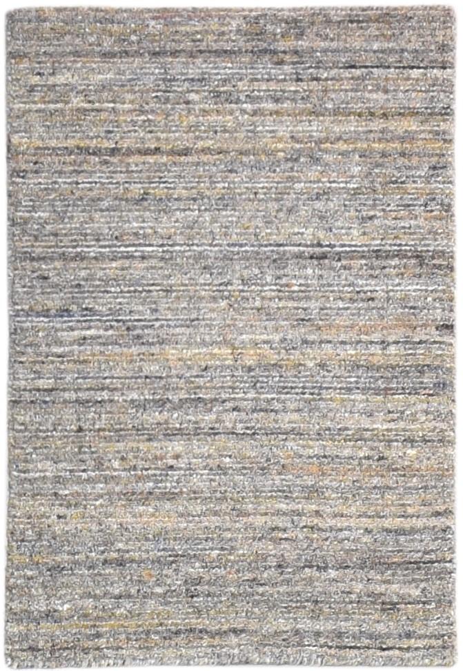 Wool Brown Rug 2' X 3' Modern Handloom Scandinavian Solid Small Carpet   7865135562901