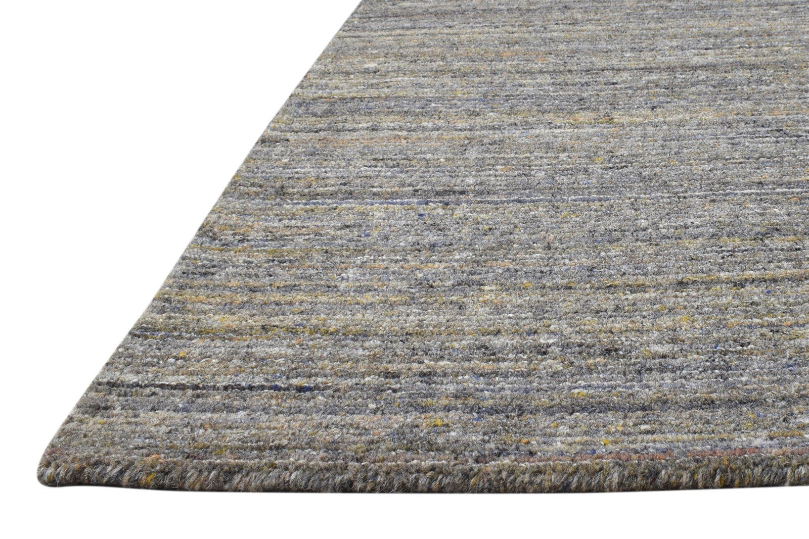 Wool Brown Rug 2' X 3' Modern Handloom Scandinavian Solid Small Carpet   7865135562901