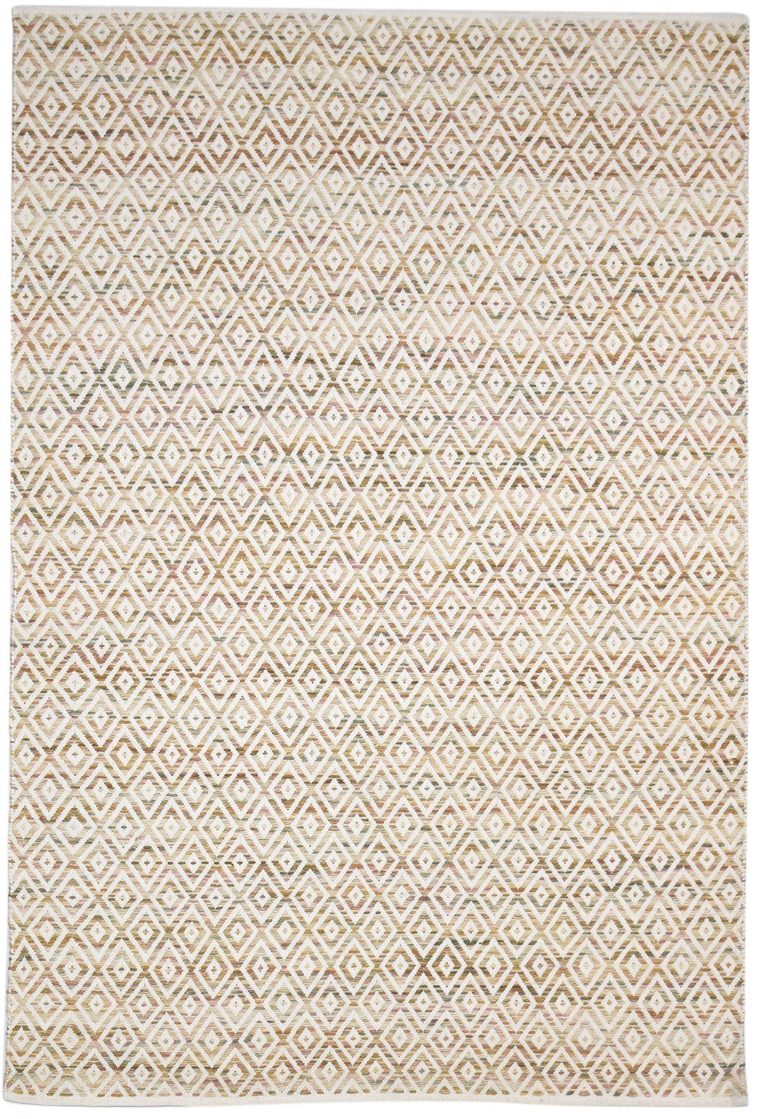 Phelia Wool Brown Rug 5' X 8' Modern Dhurrie Moroccan Geometric   7864150392981