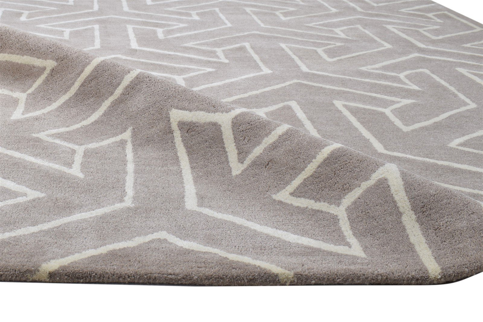 Mabel Wool Brown Rug 5' X 8' Modern Hand Tufted Indian Arrow   7864279105685