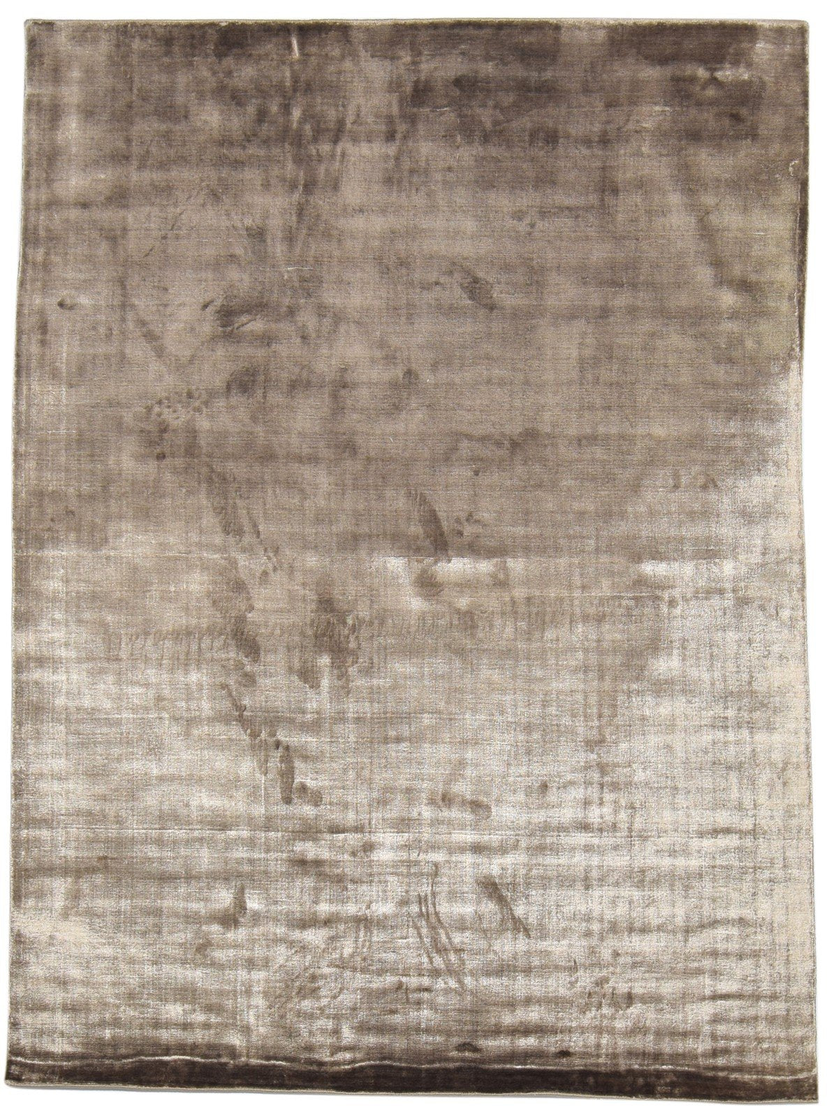 Wool Brown Rug 6' X 8' Modern Handloom Scandinavian Solid Room Size Carpet   7864359387285