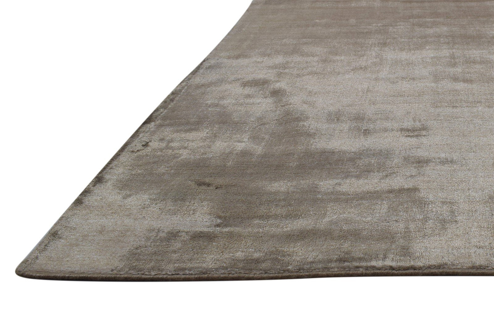 Wool Brown Rug 6' X 8' Modern Handloom Scandinavian Solid Room Size Carpet   7864359387285
