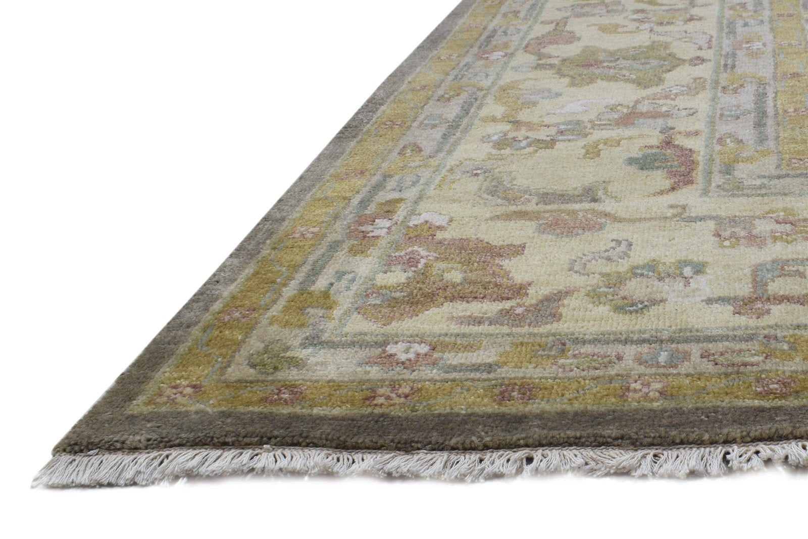Wool Brown Rug 8' X 10' Persian Hand Knotted Oushak Oriental Large Carpet   7864497930389