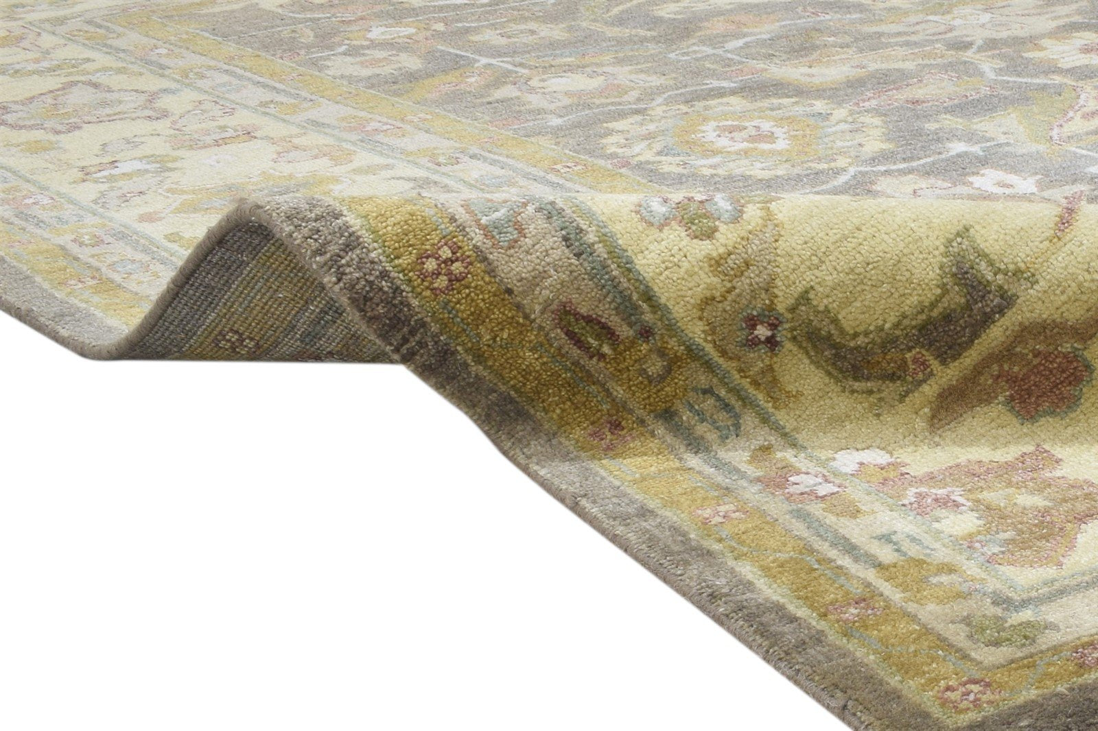Wool Brown Rug 8' X 10' Persian Hand Knotted Oushak Oriental Large Carpet   7864497930389