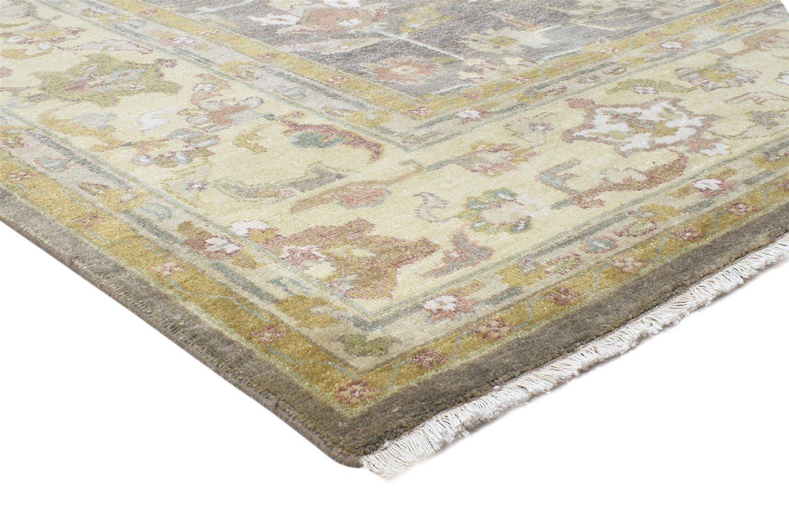 Wool Brown Rug 8' X 10' Persian Hand Knotted Oushak Oriental Large Carpet   7864497930389