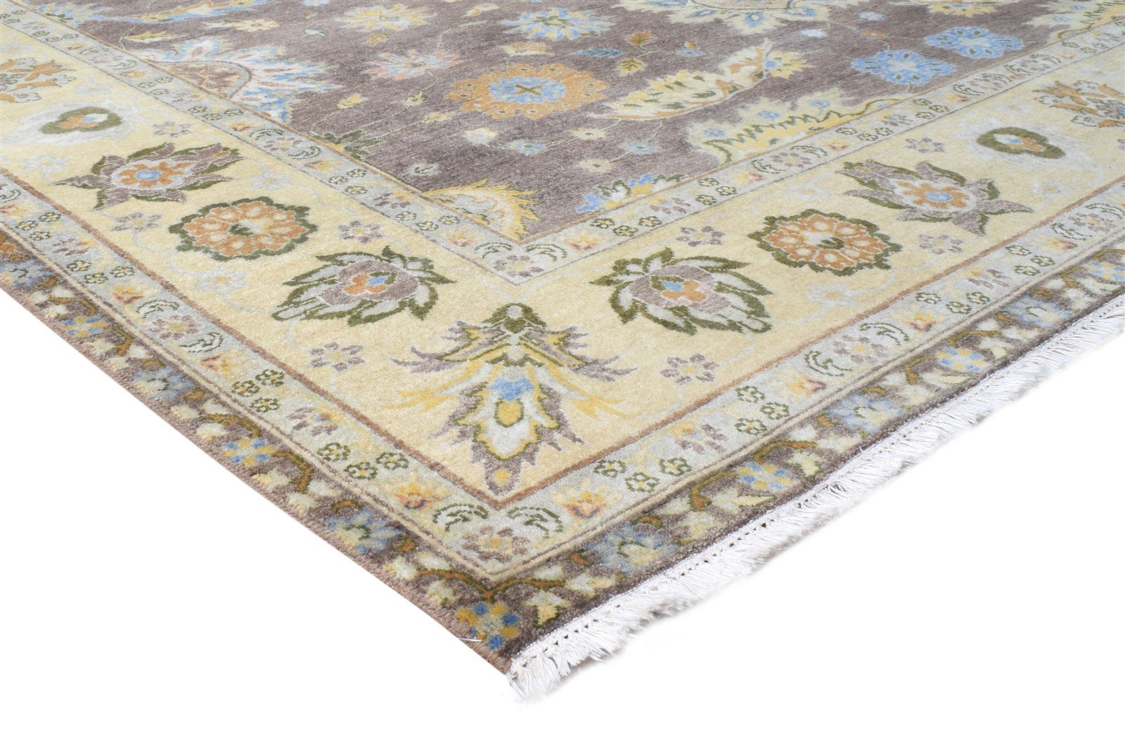 Wool Brown Rug 8' X 10' Persian Hand Knotted Oushak Oriental Large Carpet   7864613240981