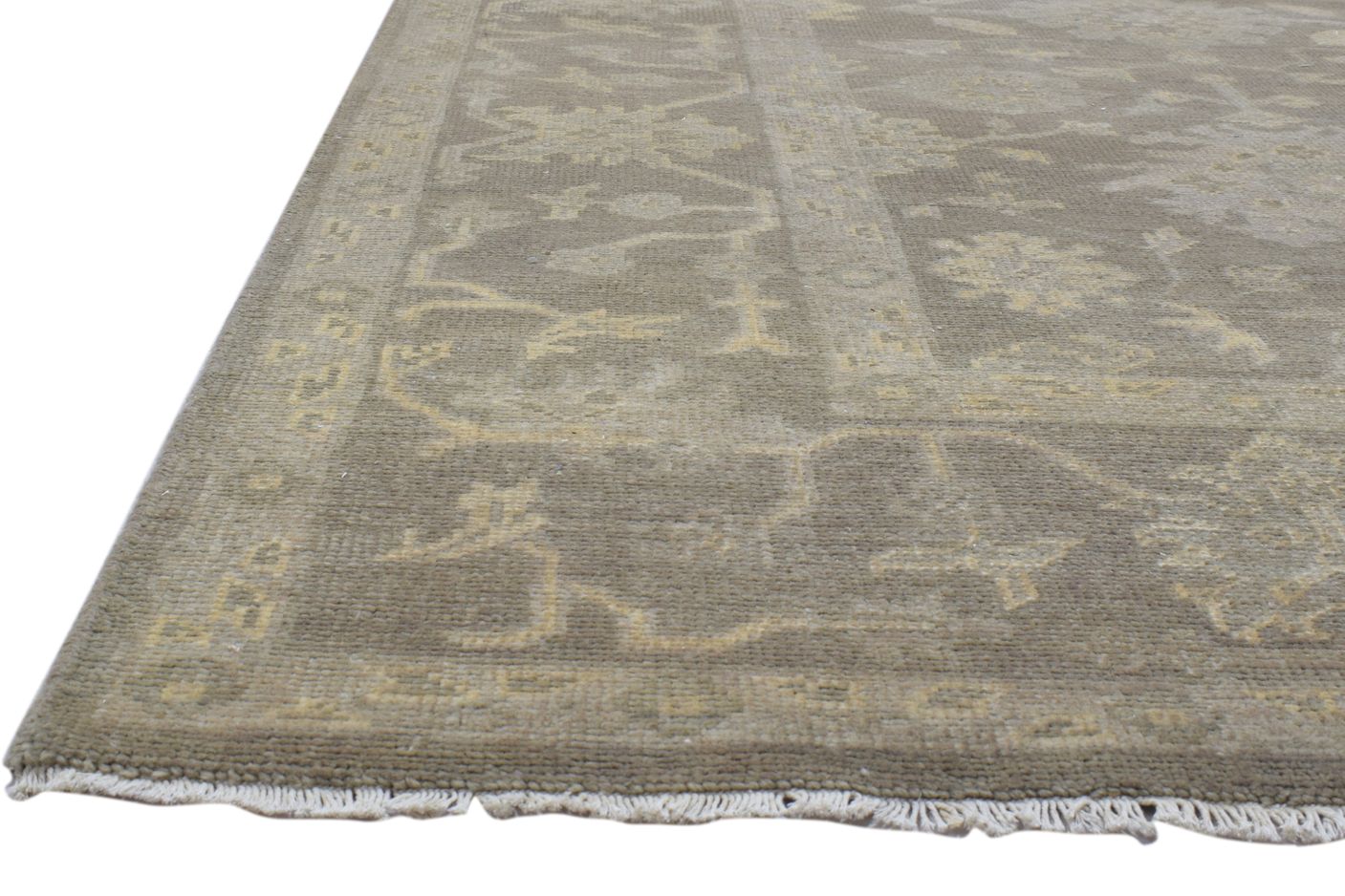 Wool Brown Rug 8' X 10' Persian Hand Knotted Oushak Oriental Large Carpet   7860688814229
