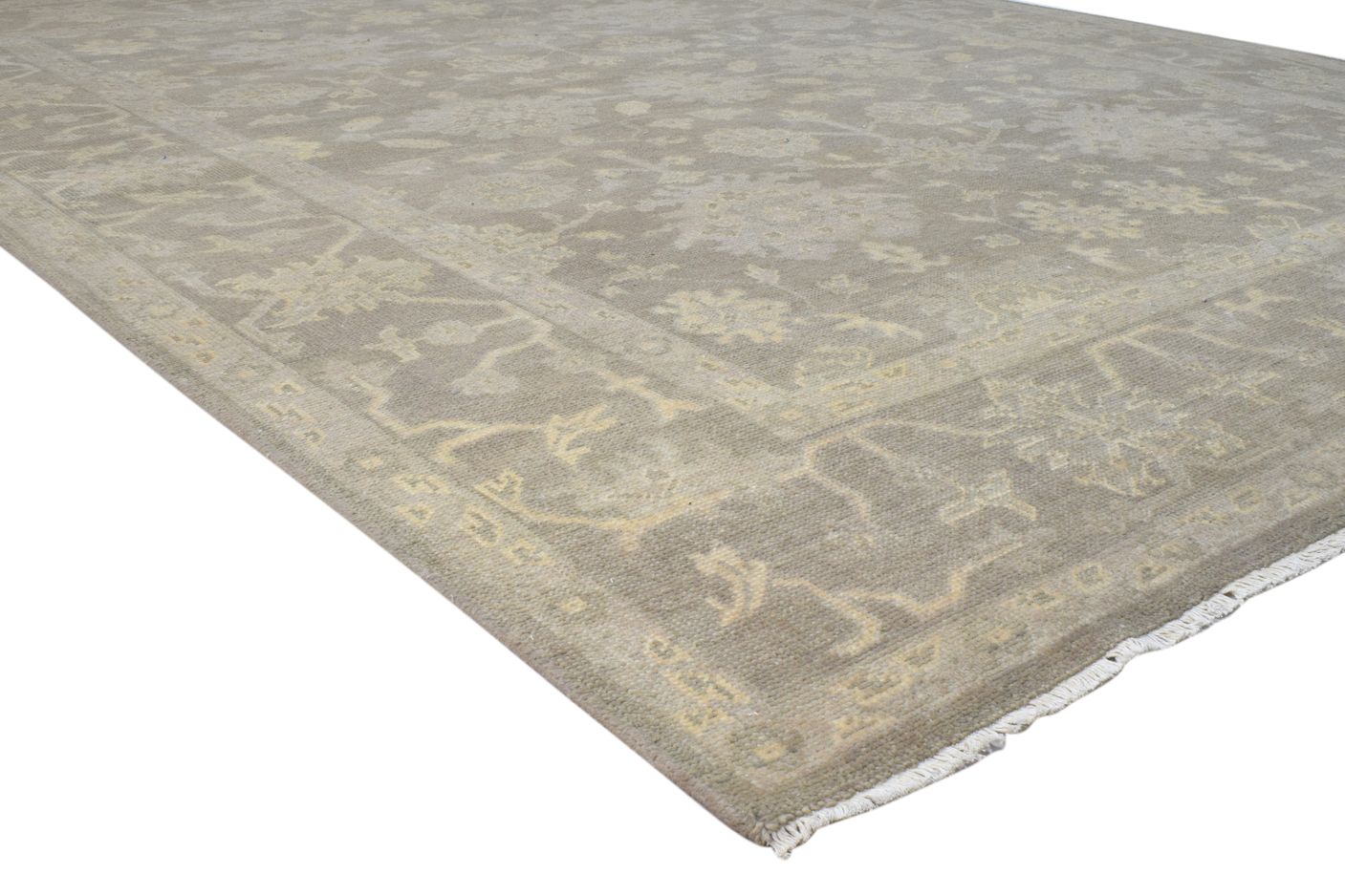 Wool Brown Rug 8' X 10' Persian Hand Knotted Oushak Oriental Large Carpet   7860688814229