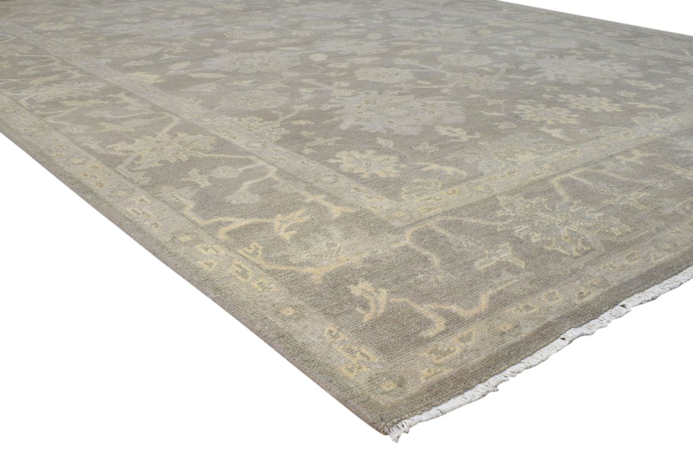 Wool Brown Rug 8' X 10' Persian Hand Knotted Oushak Oriental Large Carpet   7860688814229