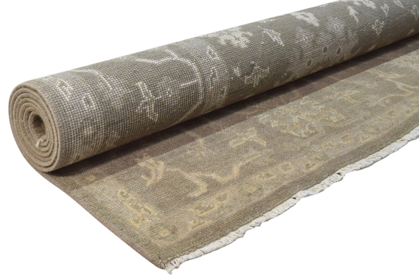 Wool Brown Rug 8' X 10' Persian Hand Knotted Oushak Oriental Large Carpet   7860688814229