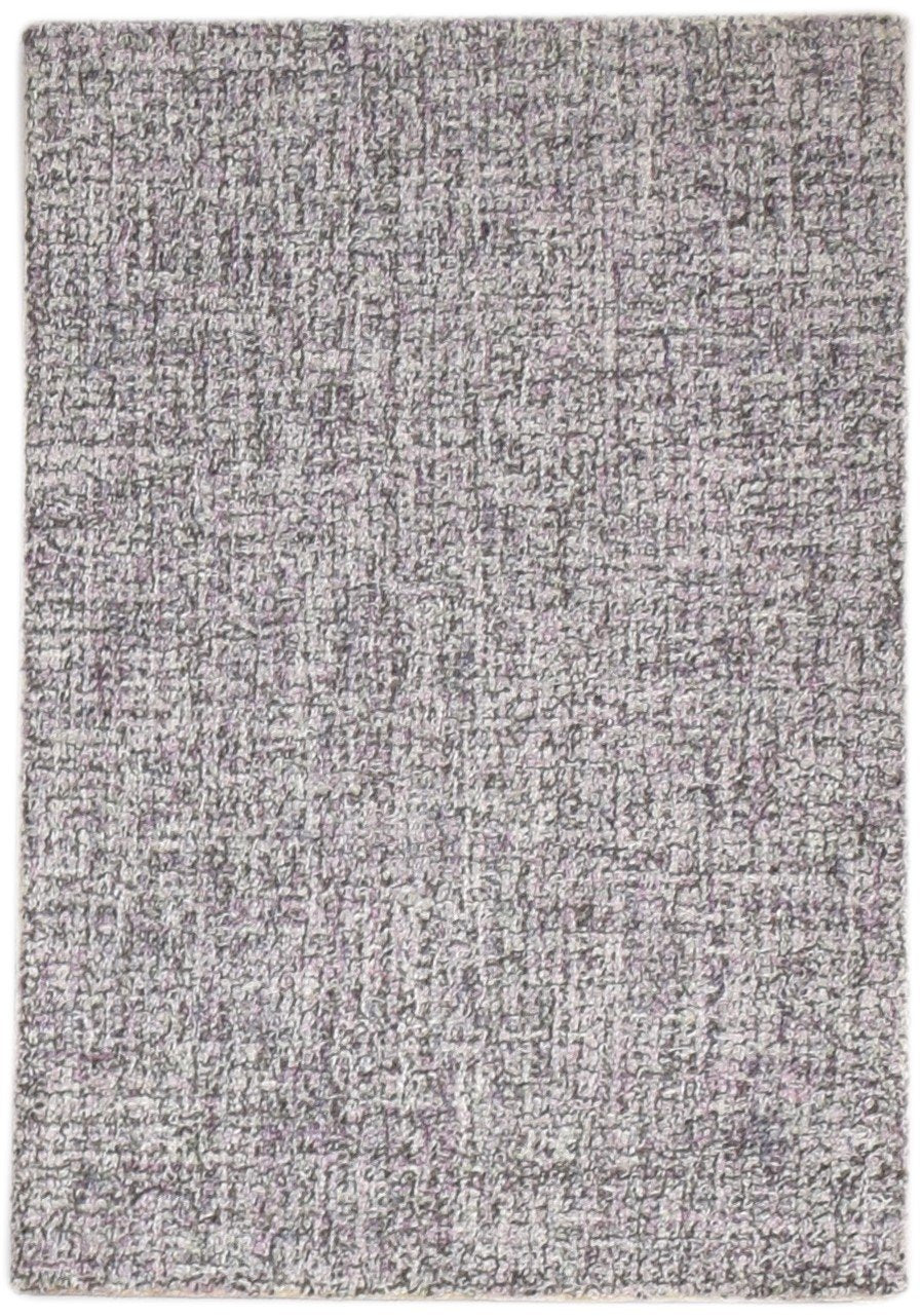 Wool Charcoal Rug 2' X 3' Modern Hand Tufted Scandinavian Solid Small Carpet   7864139088021