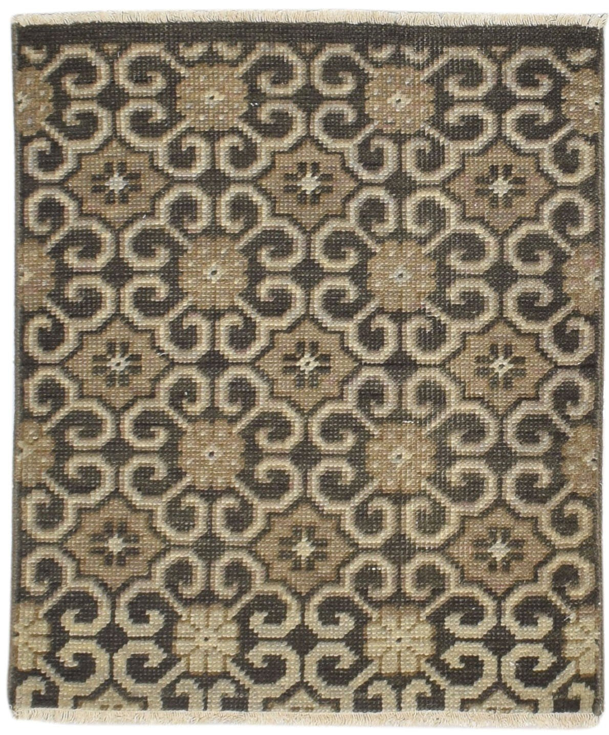 Wool Charcoal Rug 3' X 2' Persian Hand Knotted Bokhara Oriental Small Carpet   7864086003861