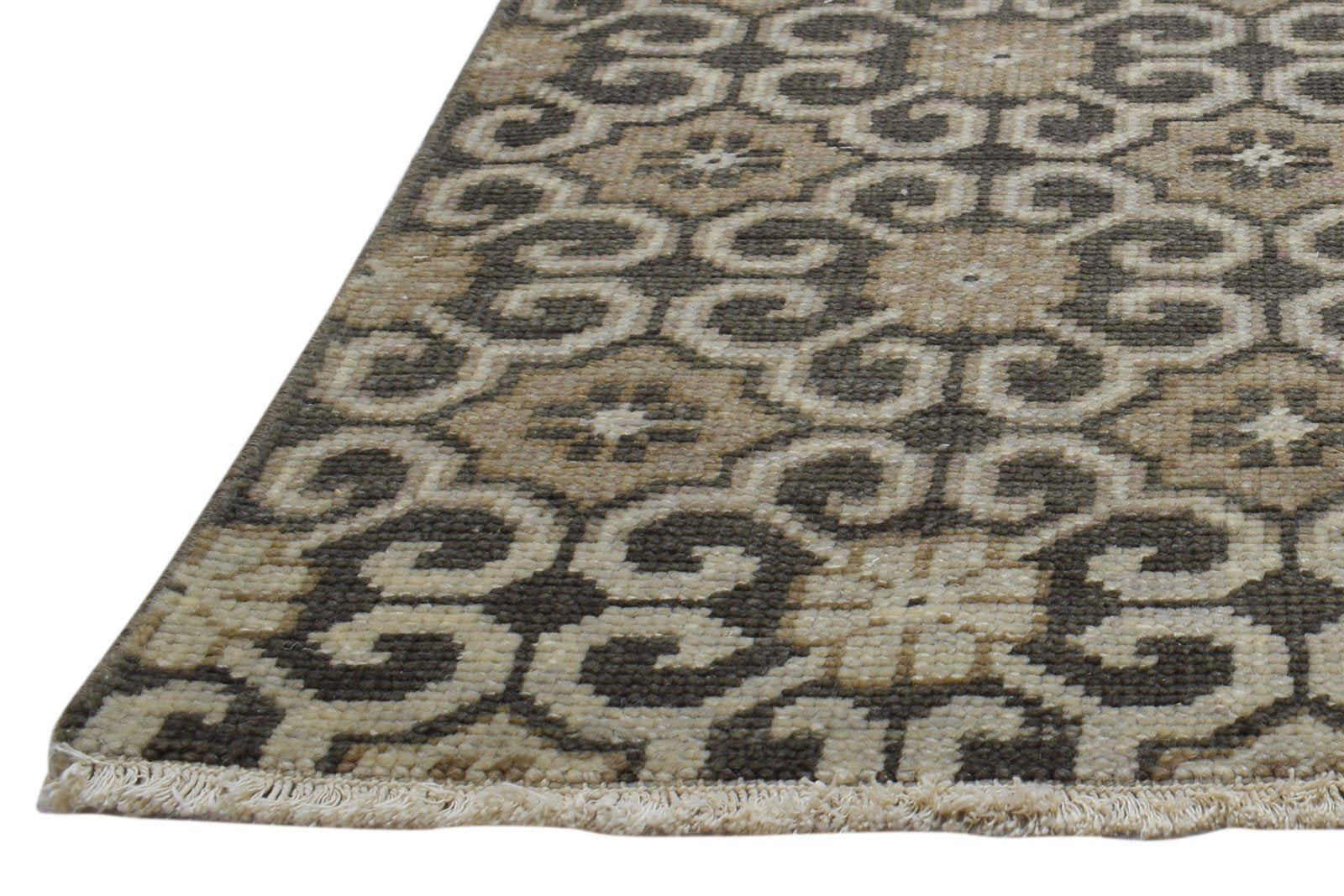Wool Charcoal Rug 3' X 2' Persian Hand Knotted Bokhara Oriental Small Carpet   7864086003861