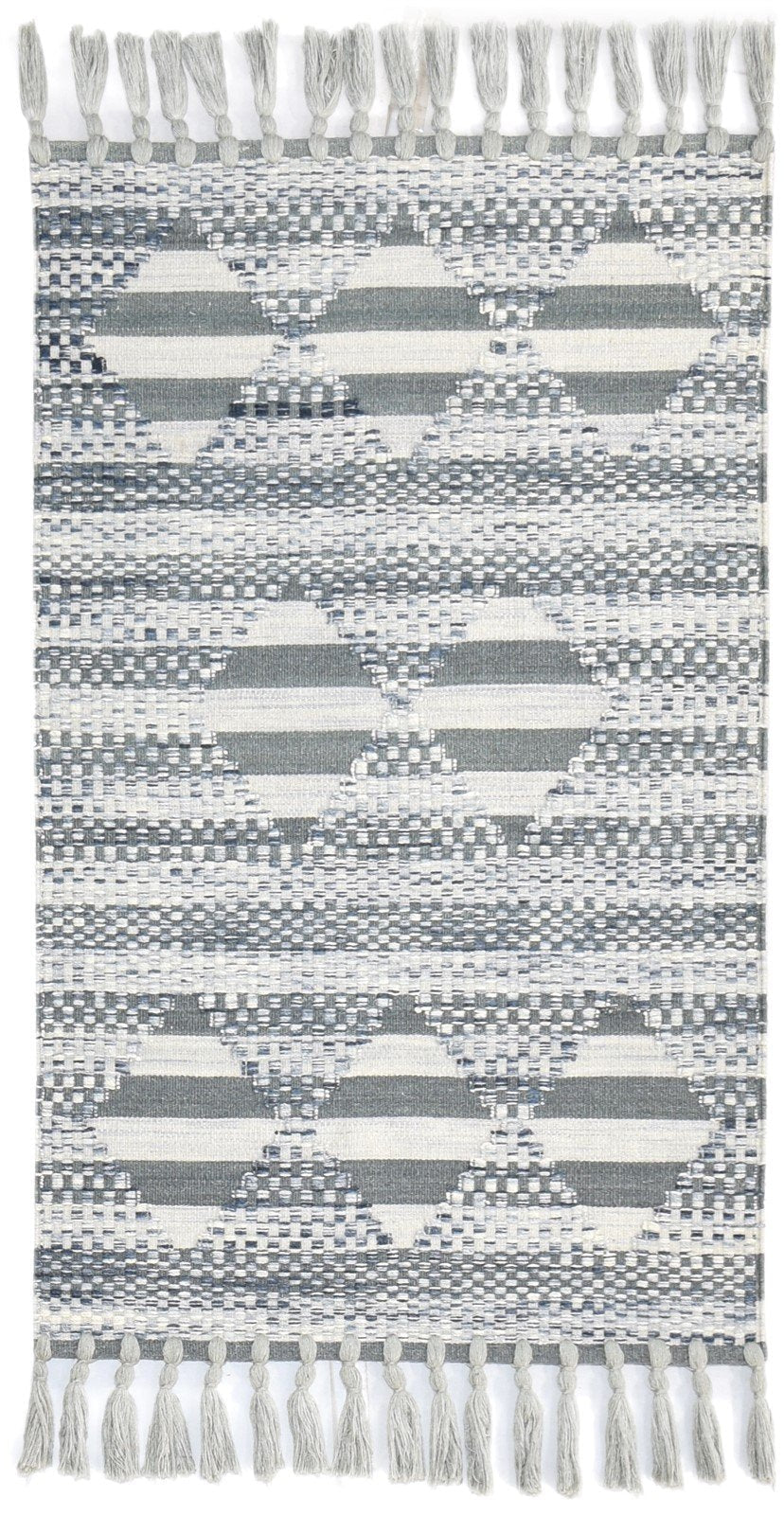 Wool Charcoal Rug 3' X 5' Modern Flatweave Scandinavian Striped Room Size Carpet   7864988172437