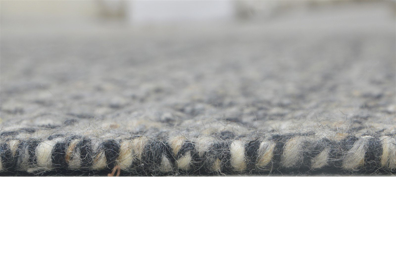 Wool Charcoal Rug 5' X 8' Modern Dhurrie Scandinavian Diamond Room Size Carpet   7864488984725