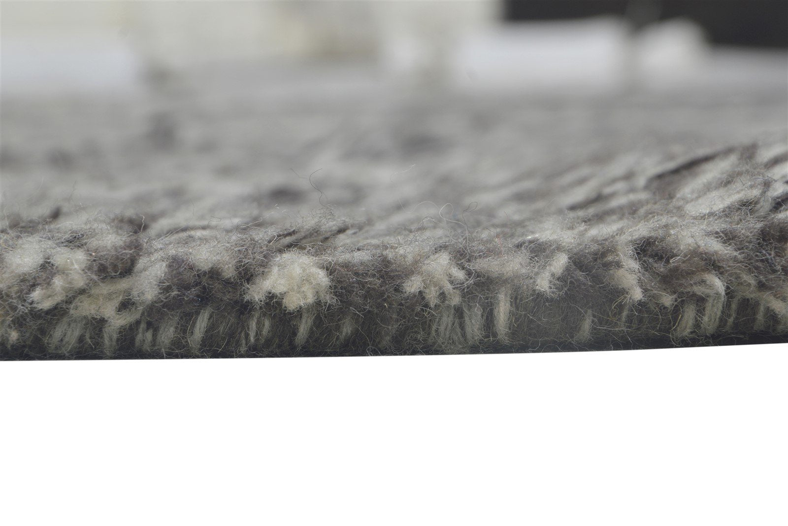 Wool Charcoal Rug 5' X 8' Modern Hand Knotted Moroccan Abstract Room Size Carpet   7864157995157