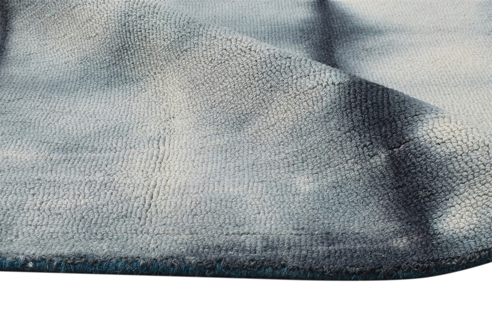 Janean Wool Charcoal Rug 5' X 8' Modern Hand Tufted Shibori Tie Dye   7865171738773