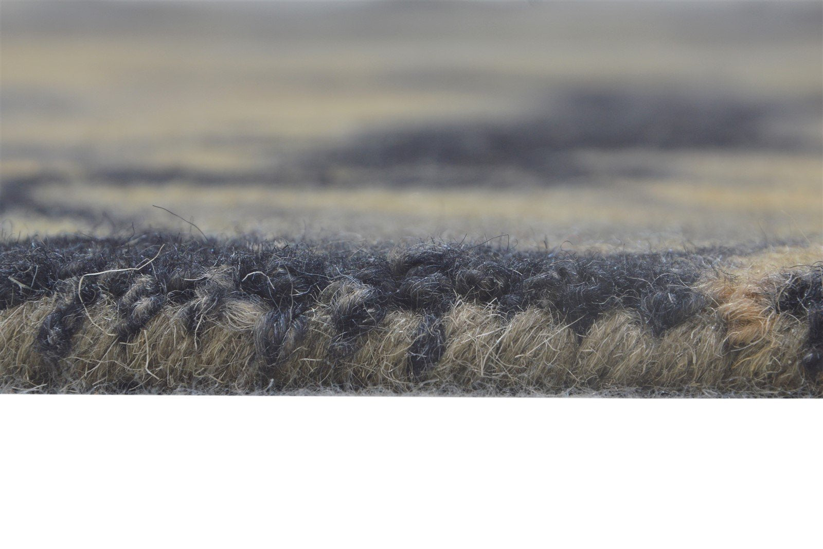 Wool Charcoal Rug 5' X 8' Modern Hand Tufted Shibori Tie Dye Room Size Carpet   7865206243477