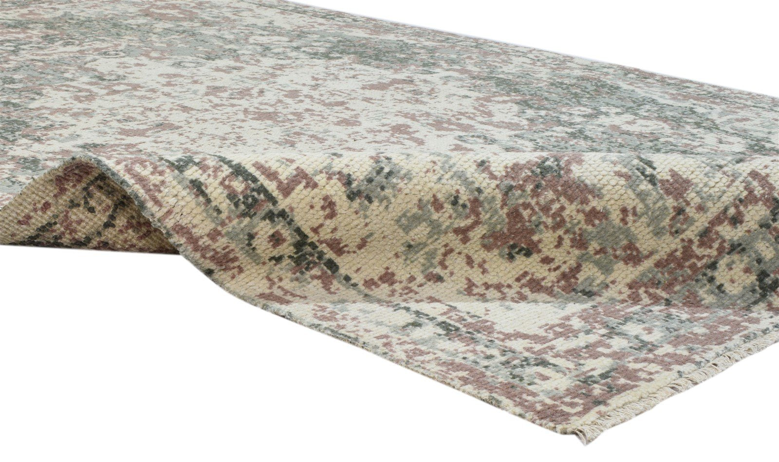 Wool Charcoal Rug 6X9 Persian Hand Knotted Heriz-Indian Distressed Room Size   7864082464917