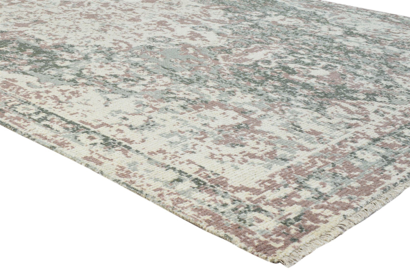 Wool Charcoal Rug 6X9 Persian Hand Knotted Heriz-Indian Distressed Room Size   7864082464917