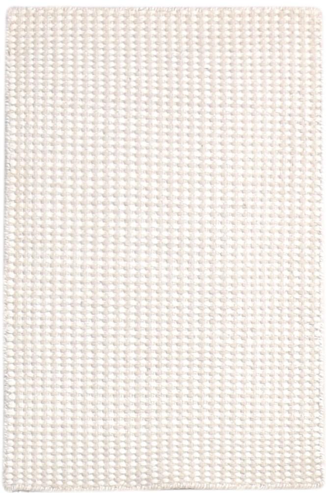 Wool Cream Rug 2' X 3' Modern Dhurrie Scandinavian Geometric Small Carpet   7865138348181