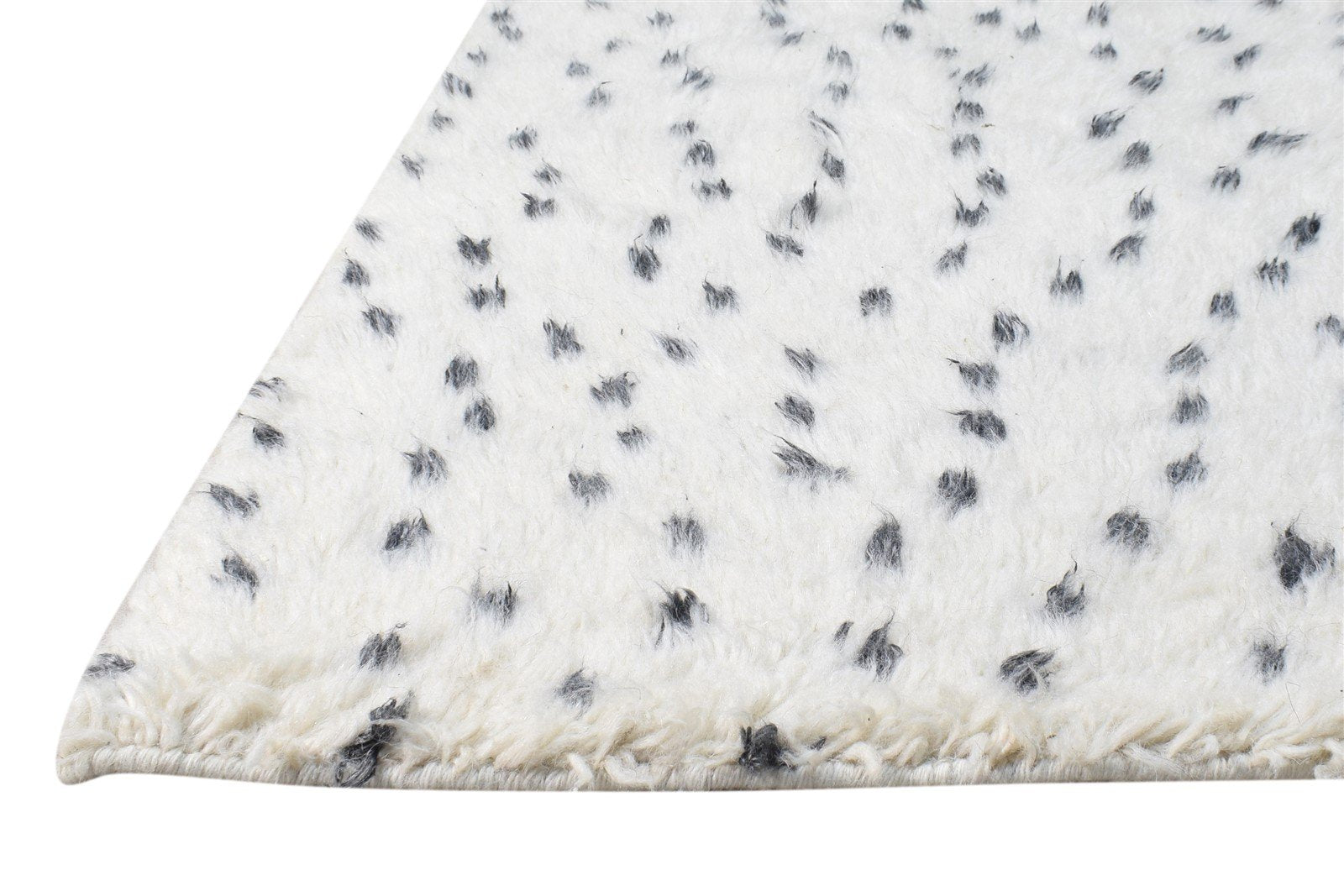 Wool Cream Rug 2' X 3' Modern Hand Knotted Scandinavian Abstract Small Carpet   7865123668117