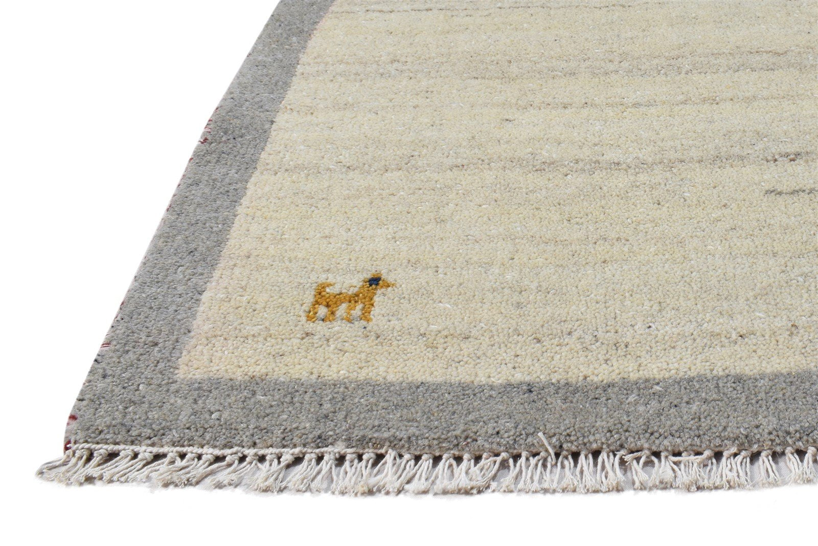 Wool Cream Rug 2' X 3' Southwestern Hand Knotted American Tribal Small Carpet   7865052135573