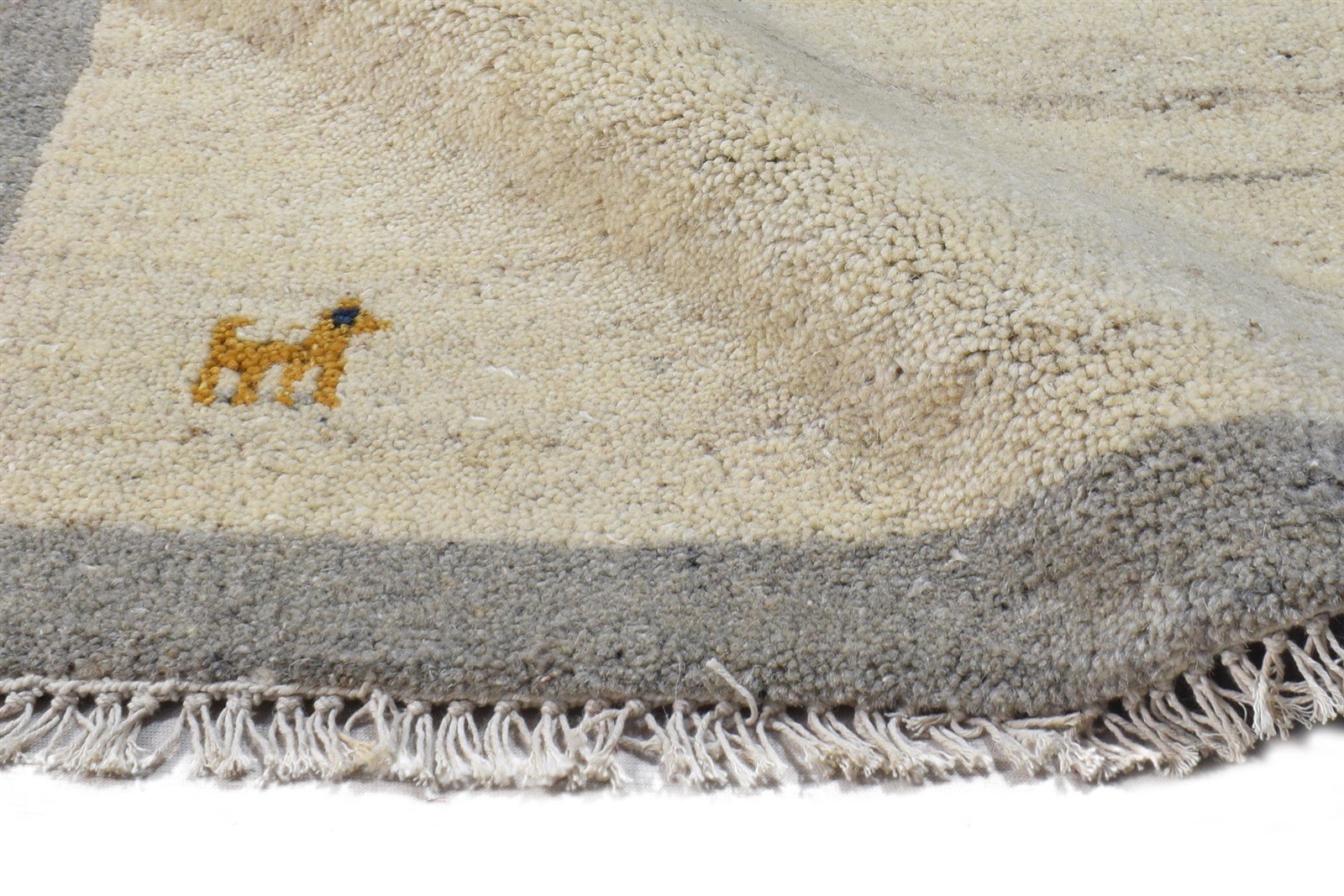 Wool Cream Rug 2' X 3' Southwestern Hand Knotted American Tribal Small Carpet   7865052135573