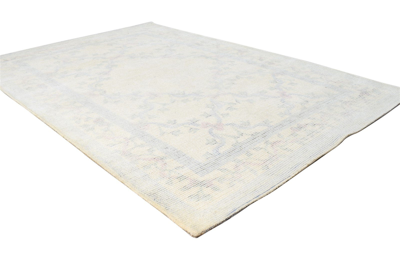 Anne-Corinne Wool Cream Rug 4' X 6' Persian Hand Tufted Abbuson Oriental   7865075368085