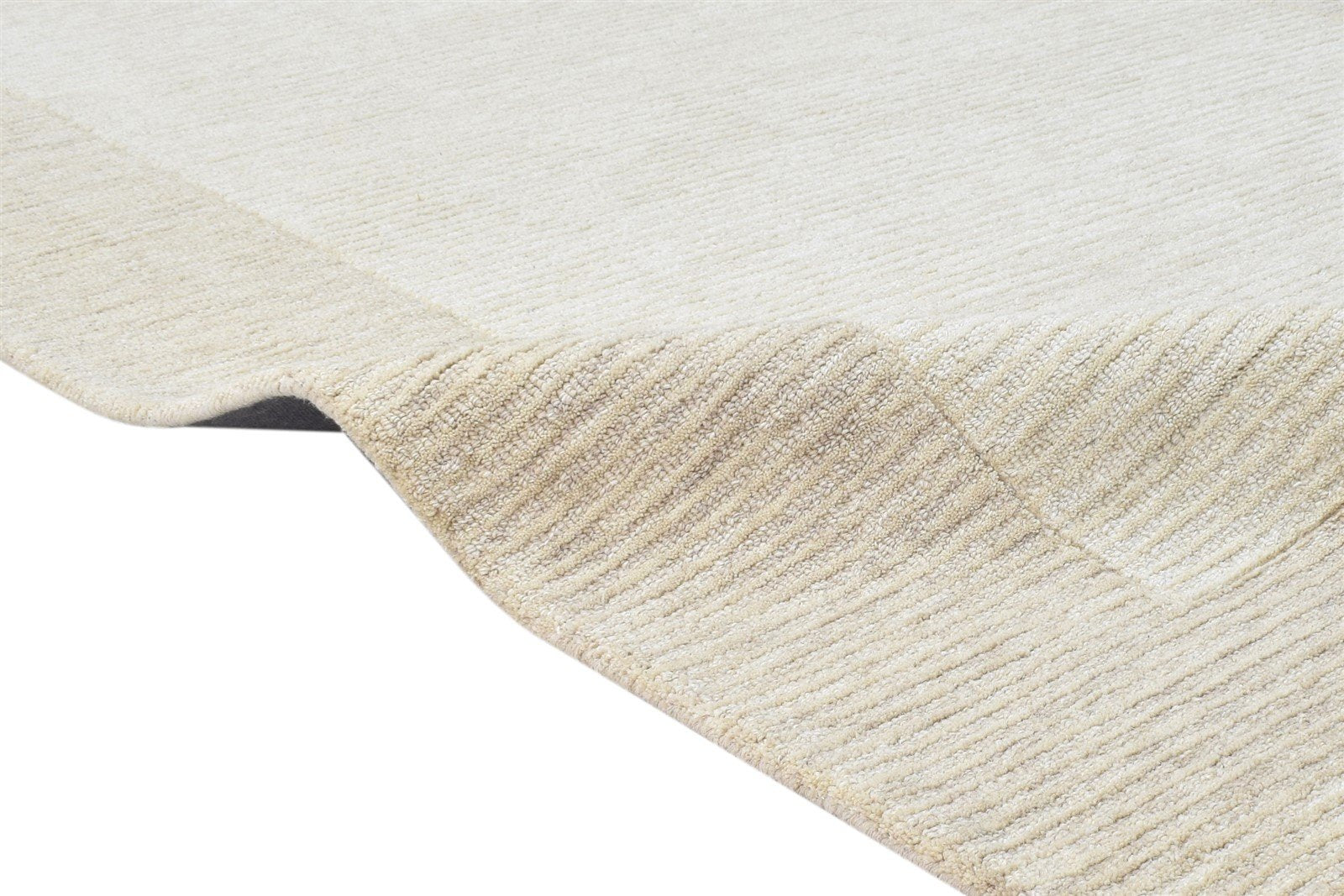Wool Cream Rug 5' X 8' Modern Hand Tufted Scandinavian Bordered Room Size Carpet   7865187500181