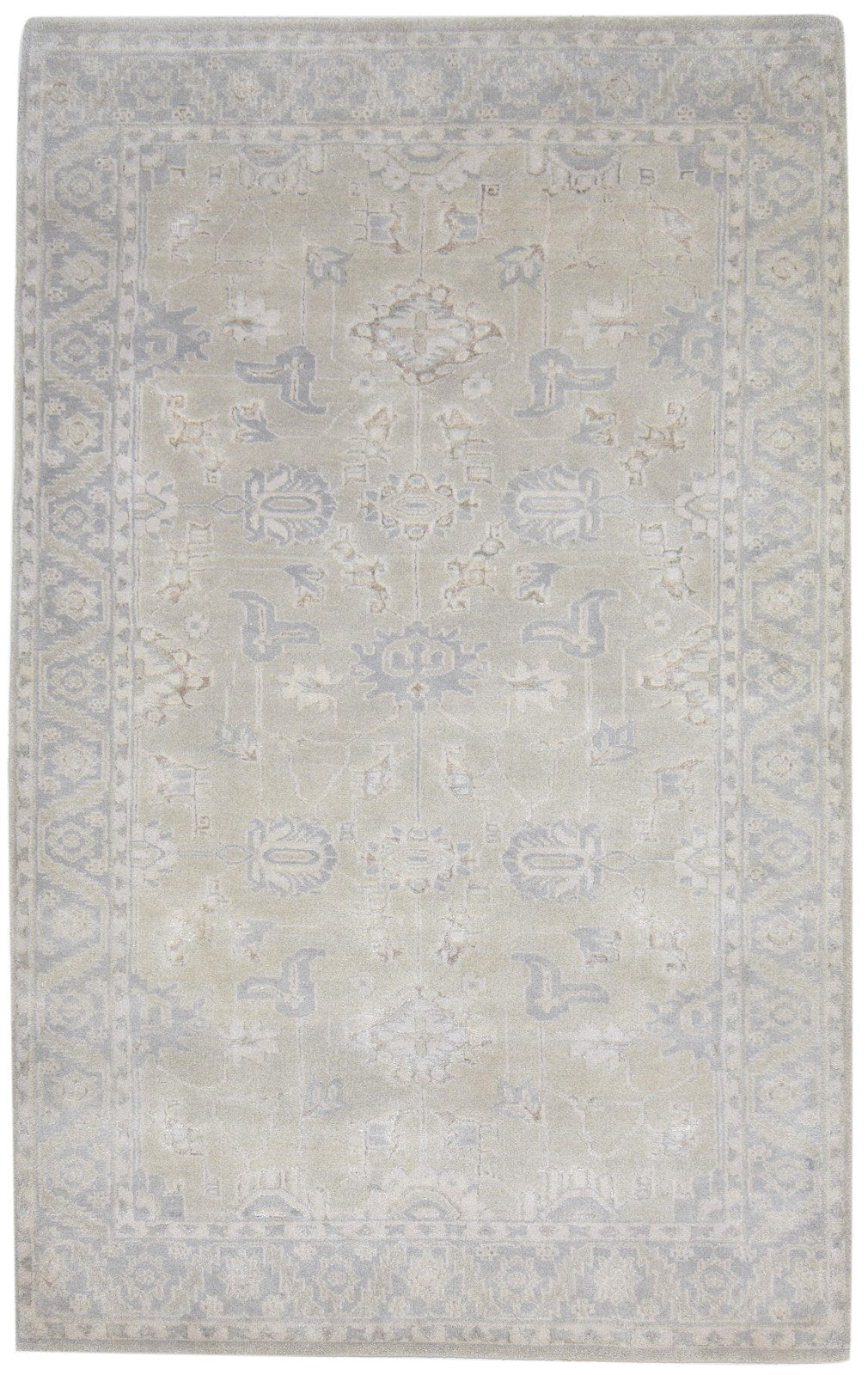 Wool Cream Rug 5' X 8' Persian Hand Knotted Oushak Oriental Room Size Carpet   7864798249109
