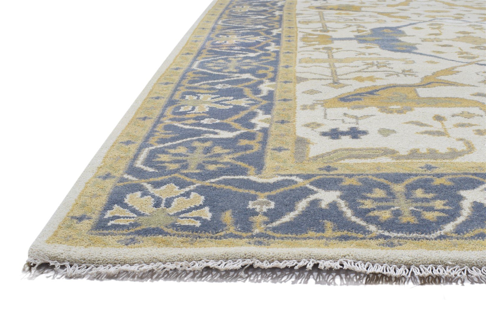 Wool Cream Rug 6' X 9' Persien Hand Knotted Oushak Oriental Large Carpet   7864323801237