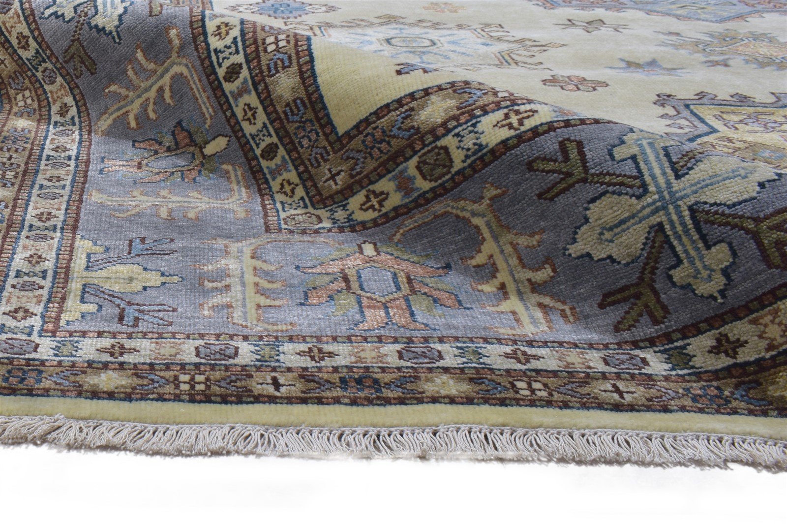 Wool Cream Rug 8' X 10' Persian Hand Knotted Kazak Oriental Large Carpet   7864193810581