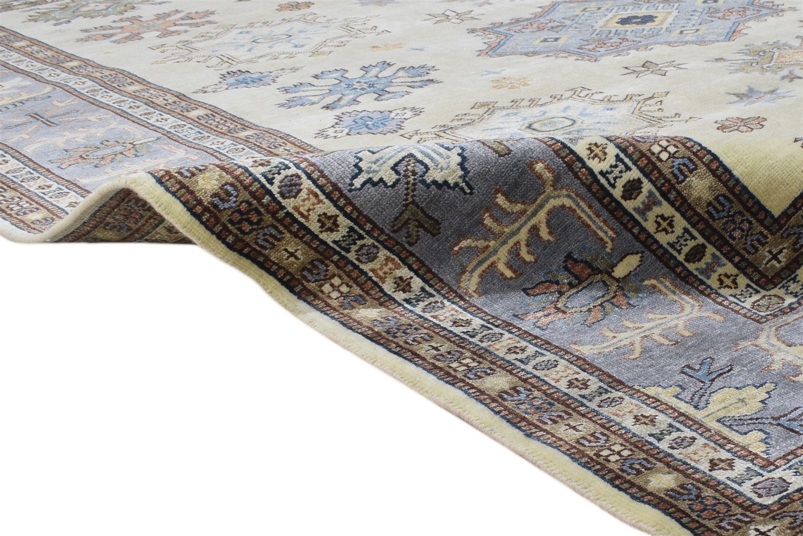Wool Cream Rug 8' X 10' Persian Hand Knotted Kazak Oriental Large Carpet   7864193810581