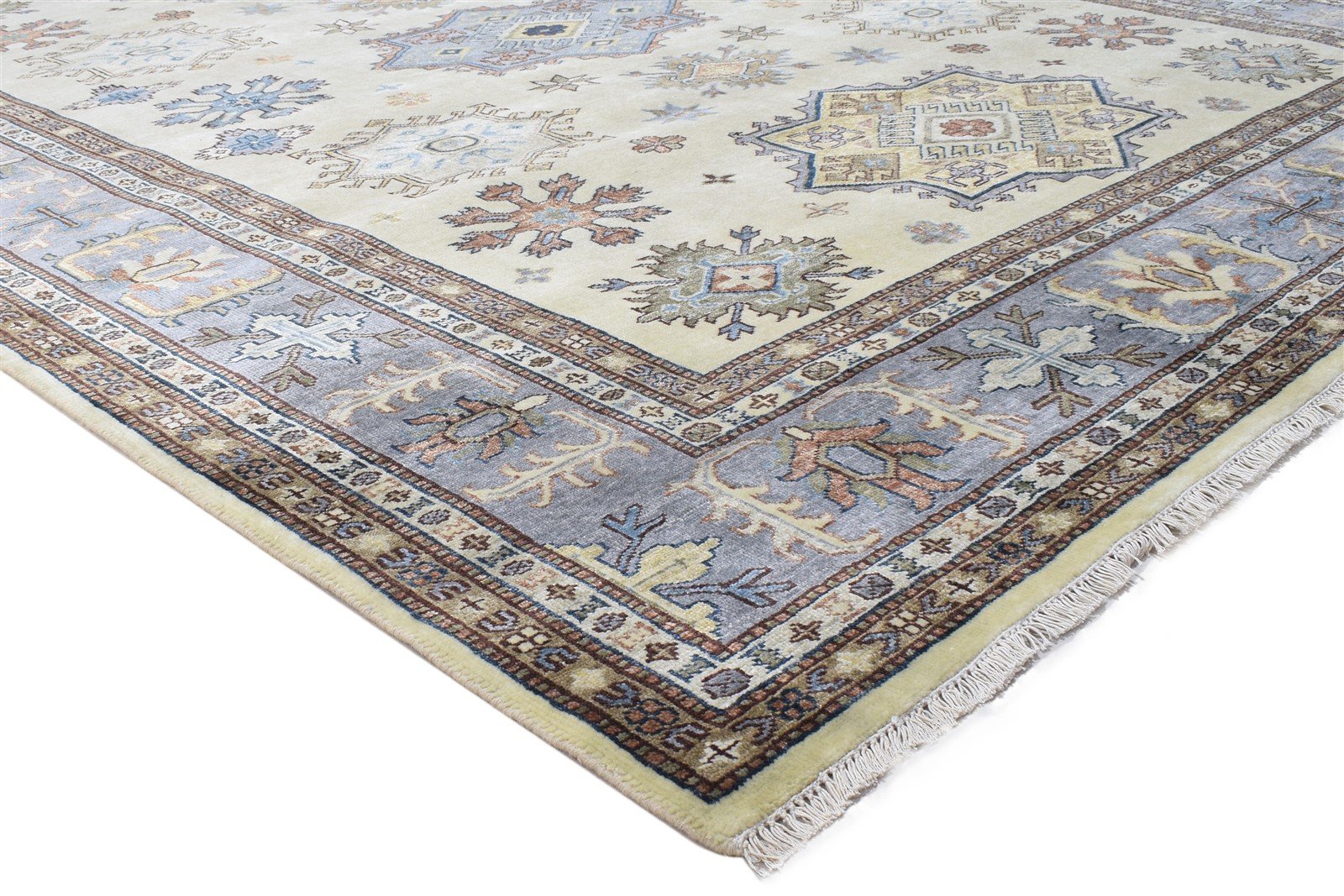 Wool Cream Rug 8' X 10' Persian Hand Knotted Kazak Oriental Large Carpet   7864193810581