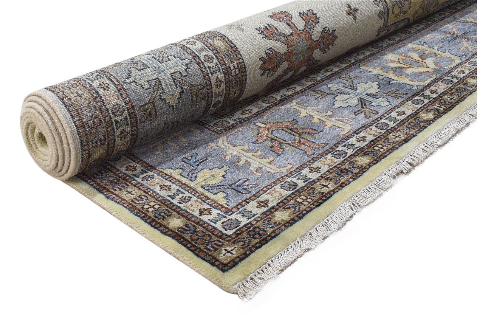 Wool Cream Rug 8' X 10' Persian Hand Knotted Kazak Oriental Large Carpet   7864193810581
